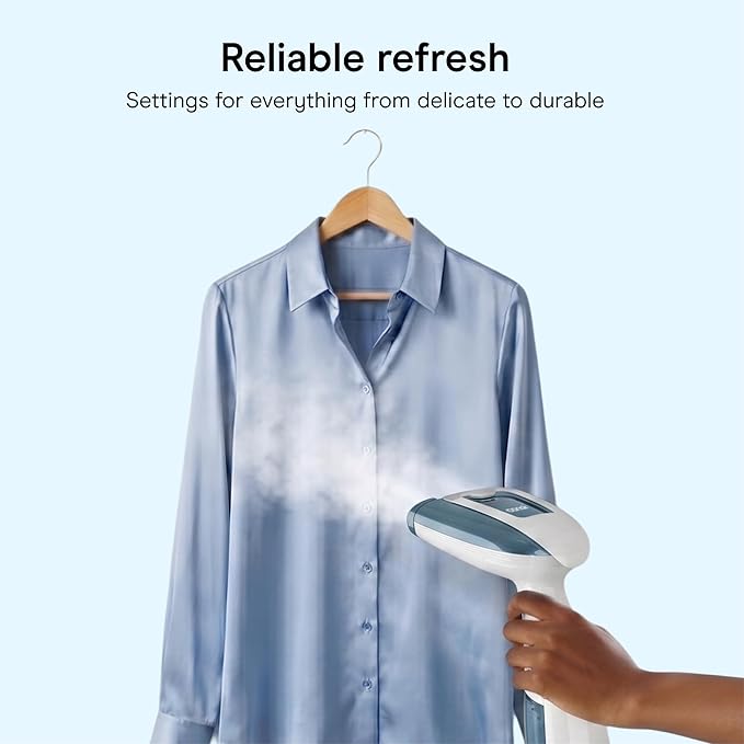 Conair Handheld Garment Steamer for Clothes, Turbo ExtremeSteam 1875W Fabric Clothes Steamers, Hand Steamer for Clothes, Portable Handheld Garment Steamers for Clothes, Handheld Steamer, Blue