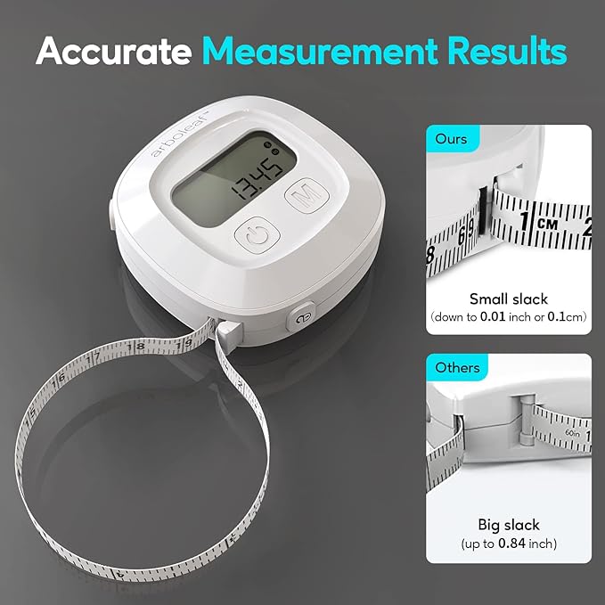 arboleaf Smart Bluetooth Bathroom Weight Scale+Smart Body Tape Measure with App