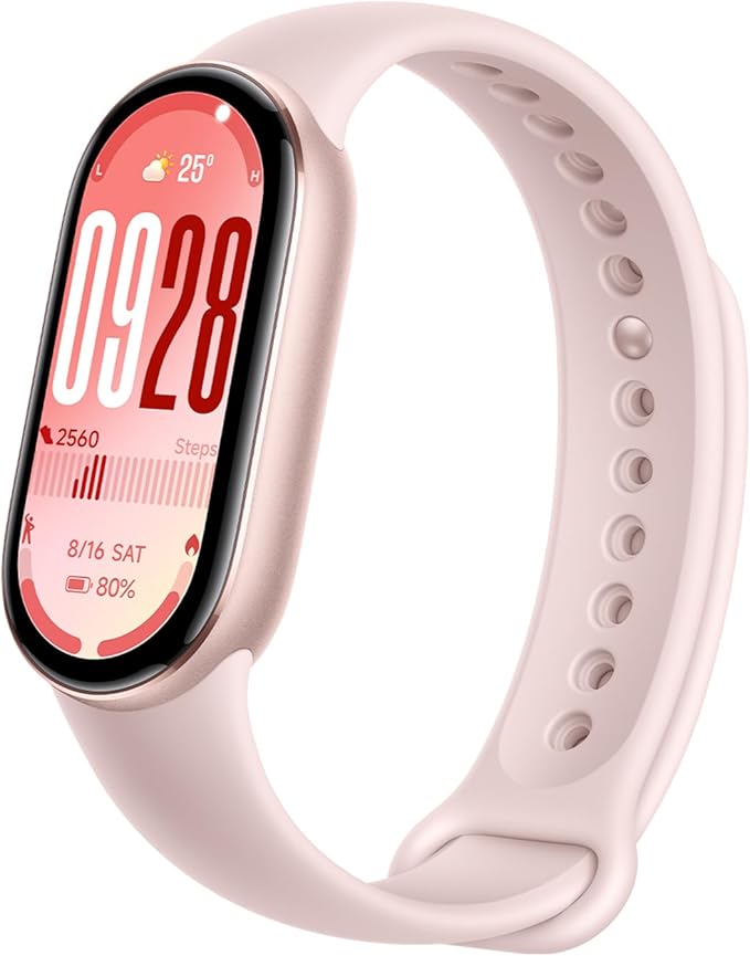 XIAOMI Mi Smart Band 10 (2025) Global Version - 1.72" AMOLED Display | 21 Days Battery Life | Touchscreen, Multi-Sport Tracker, Activity Tracker, Heart Rate Monitor | BT5.4 - (Mystic Rose)