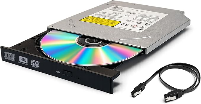 12.7mm Slim DVD RW SATA Optical Drive, Internal DVD+RW CD-RW Burner, Replacement for Dell Optiplex 390 790 990 3010 3020 7010 7020 9010 9020 Small Form Factor SFF, 41G50