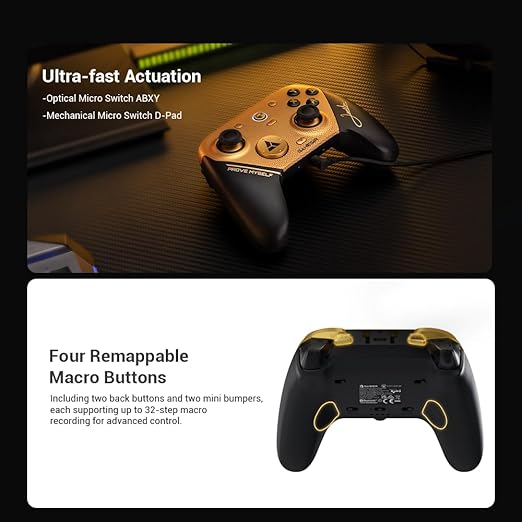 GameSir G7 Pro 8K PC Wireless Gaming Controller, 8000Hz Polling Rate, Gen 2 TMR Joysticks, Hall Effect Triggers, 4 Programmable Buttons, Charging Dock, Esports Controller for FPS & Competitive Gaming - Champion Edition