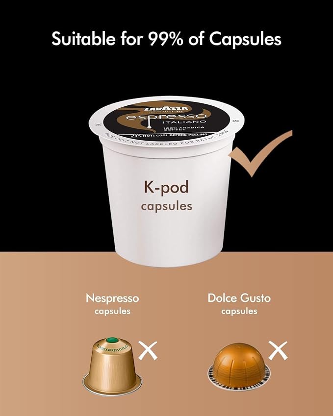 SIFENE Single Serve Coffee Machine, 3 in 1 Pod Coffee Maker For K-Pod Capsule, Ground Coffee Brewer, Leaf Tea Maker, 6 to 10 Ounce Cup, Removable 50 Oz Water Reservoir, White