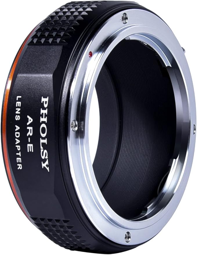 PHOLSY Lens Mount Adapter Compatible with Konica AR Lens to E Mount Camera Body Compatible with Sony a1 a9ii a7S iii/ii a7R v/iv/iii/ii a7C a7 iv/iii/ii a6600 a6500 a6400 a6300 a6000 ZV-E10 NEX etc.