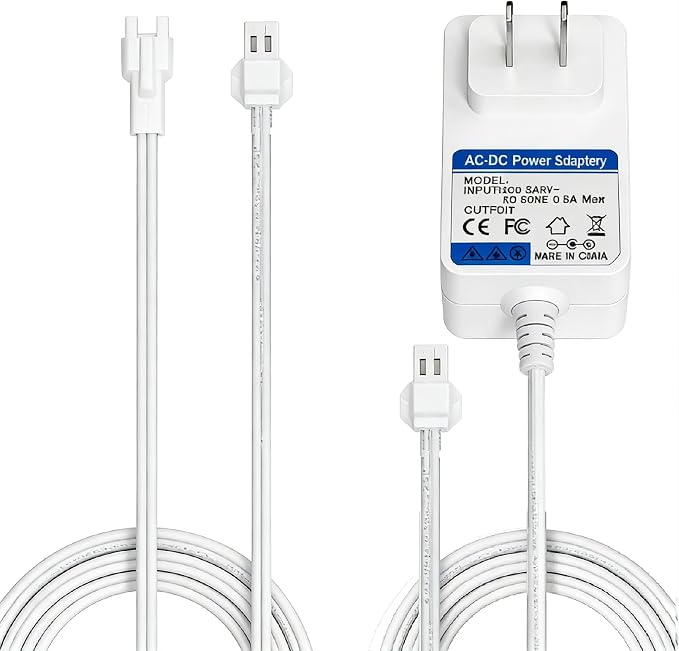 MSMJFSA 12.6V 1A Charger for Acmeda MTDCB Rollase Blinds Motor | Charging cord for Rollase 12VDC lithium-ion battery motorized roller blinds and shades; check MTDCB model before use.