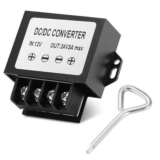 12V to 24V 3A 72W Boost Converter IP67- Dustproof Booster with Screwdriver - for Trucks/RVs/Off-Highway/Solar/for Harsh Environments - Dustproof/Vibration Resistant