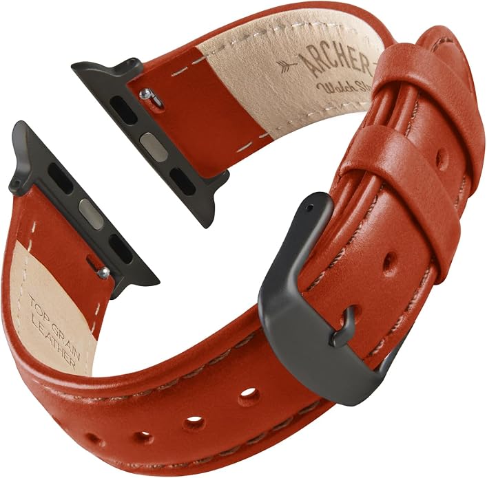 Archer Watch Straps - Top Grain Leather Watch Bands for Apple Watch