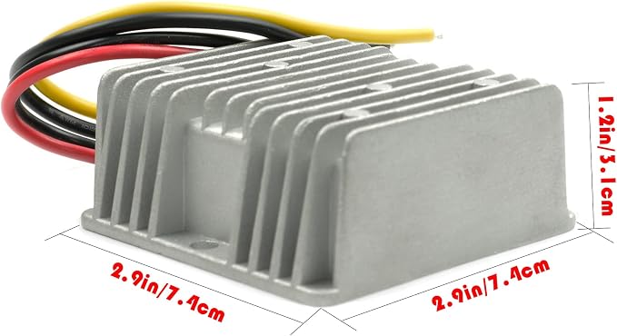 DC Voltage Converter Regulator 36V 48V Step Down to 12V 10A 120W, Waterproof Voltage Reducer, High-Power Power Supply Module Buck Transformer, for Golf Cart, forklifts, Car