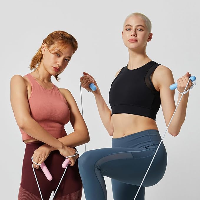 Tangram Smart Rope Rookie – Smart Jump Rope with Counter & App, Bluetooth Fitness Tracker, Adjustable Jump Rope for Weight Loss, Cardio, HIIT & Home Workouts