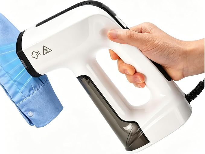 Vacuum Steamer for Clothes, Suction Handheld Clothes Steamer, 3200Pa Dual Mode, LED Display, Portable Travel Steamers for Clothes, Steaming & Ironing 2 In 1, 160ml Water Tank (for 110-120VUse)