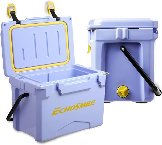 EchoSmile 12/18/25 Quart Rotomolded Cooler, Built to Stand up to The Rigors of The Journey