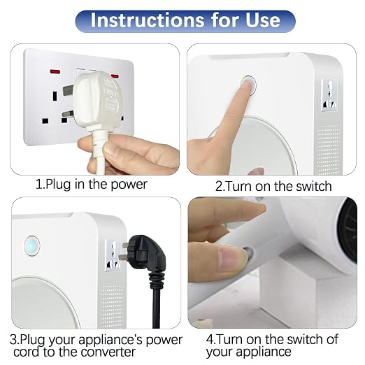 tonchean Step Up Voltage Converter 110V to 220V 3000W Heavy Duty Power Converter Transformer with Input Power Cable Step Up Transformer 110v to 220v for Using 220V Asia Euro Appliance in US