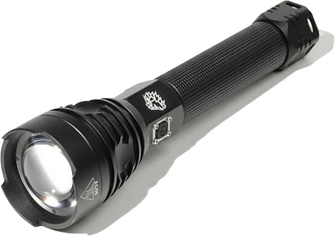 LPO Tactical Flashlight Long Range Adjustable Focus, USB Rechargeable Flashlights 2500 Lumens, Super Bright, Multi-Mode, Durable Aluminum Body, Water Resistant & Shockproof, Gift for Men