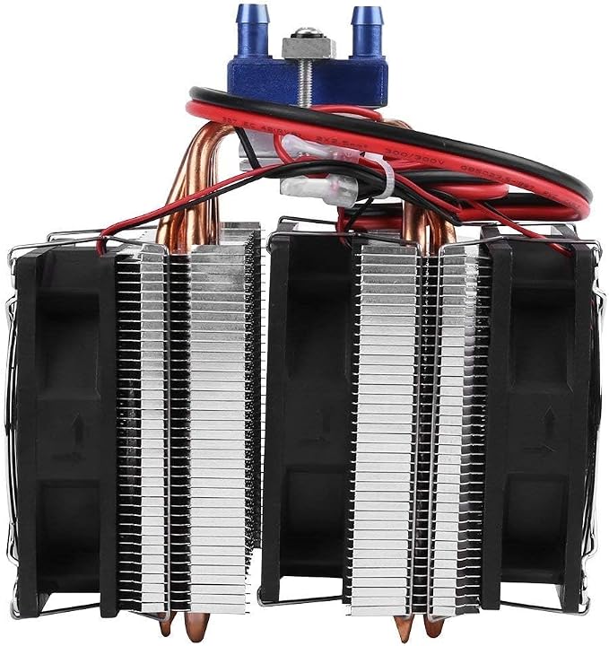 Thermoelectric Cooler, DC 12V Thermoelectric Cooler Peltier System Semiconductor Refrigeration Water Chiller Cooling Device for Fish (180W)