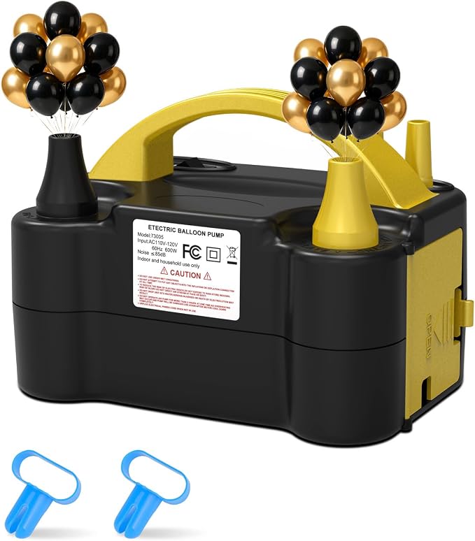 chamvis Balloon Pump Electric, Balloon Air Pump Inflate Pump for Balloons: Blower Machine for Fast and Easy Filling Balloons