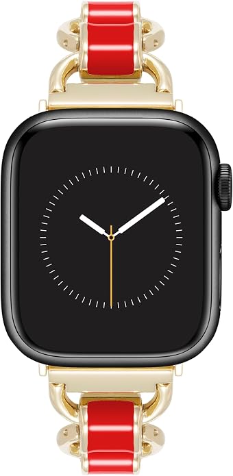 Anne Klein Fashion Chain Bracelet for Apple Watch, Secure, Adjustable, Apple Watch Replacement Band, Fits Most Wrists