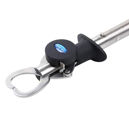 Fish Lip Gripper with Weight Scale and Measuring Tape Fish Scales Grip Grabber Professional Fish Holder Stainless Steel Fish Lip Grabber Fish Lip Grip Tool