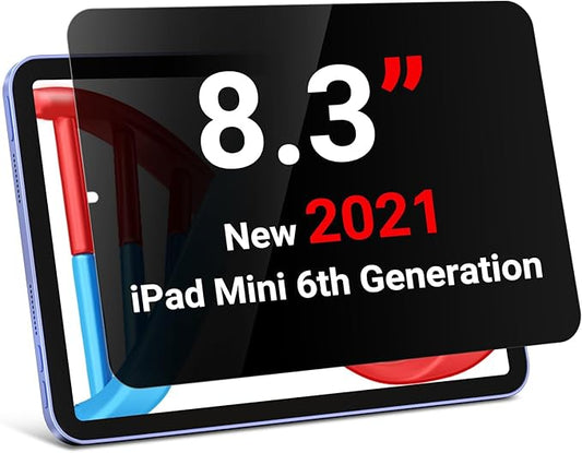 ZOEGAA Privacy Screen Protector for iPad Mini 7(2024,A17 Pro 7th Gen) /iPad Mini 6(2021,6th Gen),Anti Blue Light Anti-Spy Matte Screen Film Guard Screen Protector for 8.3