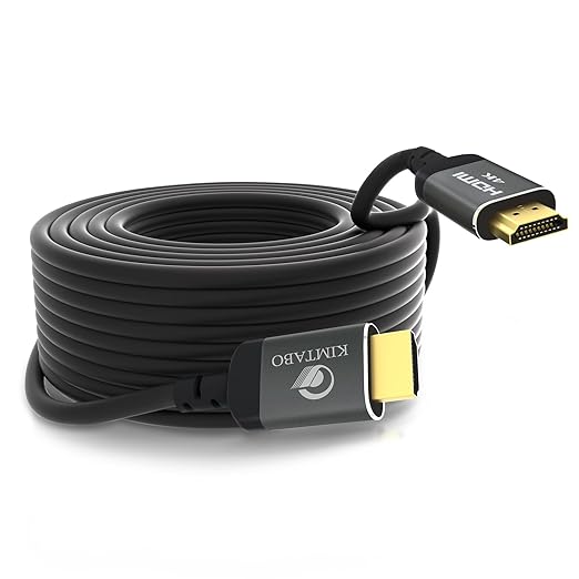 50ft HDMI Cable, Ultra High Speed Long HDMI Cables Support 4K 60Hz 2K 1080p 3D ARC, Gold Plated Connectors Soft HDMI Cord for UHD TV Monitor Projector Soundbar Laptop PS3/4 Xbox (15m)