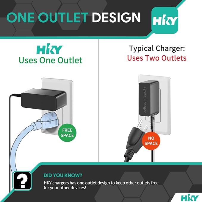 HKY 12V 2A AC/DC Adapter for Hollyland Pyro 7 / S/H/Mars 400S Pro/II / 4K / M1 / M1 Enhanced/Cosmo C1 Wireless Video Transmission System Power Supply Cord Plug Charger with Screw Lock