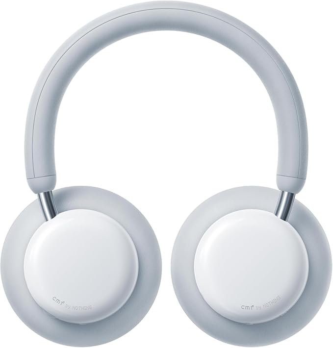 CMF BY Nothing Headphone Pro Active Noise Canceling Wireless Headphones Bluetooth 5.4 Over The Ear Headset, 50H ANC Playtime, Bass&Treble Slider, Custom EQ&Spatial Audio, Hi-Res LDAC, Light Grey