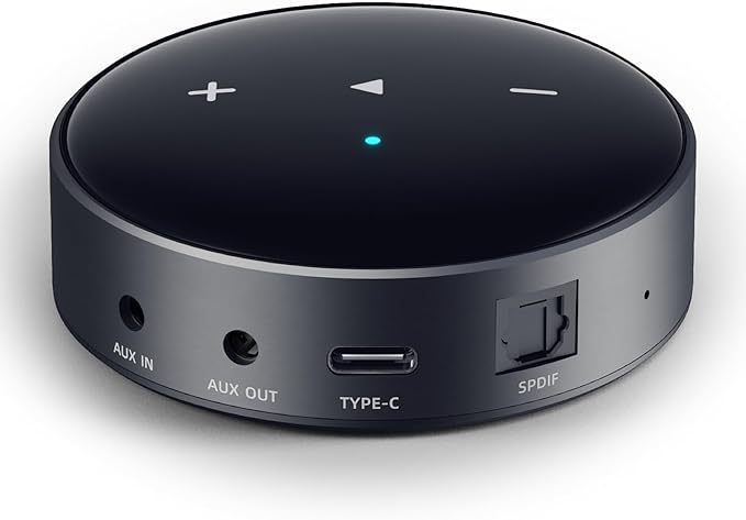 WiiM Mini AirPlay 2 Wireless Audio Streamer, Multiroom Stereo, Preamplifier, Works with Alexa and Siri Voice Assistants, Stream Hi-Res Audio from Amazon Music, Tidal and More