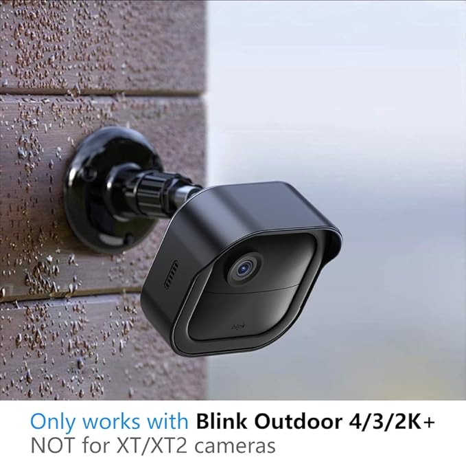 All-New Blink Outdoor Camera Surveillance Mount, 3 Pack Weatherproof Protective Housing and 360 Degree Adjustable Mount for Blink Outdoor 4/Outdoor 2K+/3rd Gen Cam, Black (Camera is Not Included)