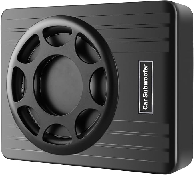 litillbuly 10 Inch Car Subwoofer,Slim Under Seat Car Subwoofer Powered, High/Low Level Input, Car/Truck Car Audio Subwoofer Sub Built in Amplifier 800W