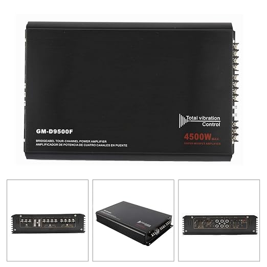 YaeCCC 4-Channels 4500W Car Power Amplifier Class A/B Car Audio Stereo Amplifier