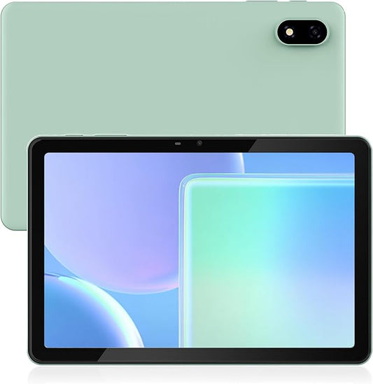 Veidoo Android 15 Tablet, 10.1 inch Tablet with 11GB RAM (3GB+8GB Expansion) 64GB ROM, Five-Core Processer, WiFi 6, 1280x800 IPS FHD Touchscreen, 2MP+5MP Camera,Face Recognition (Laurel Green)