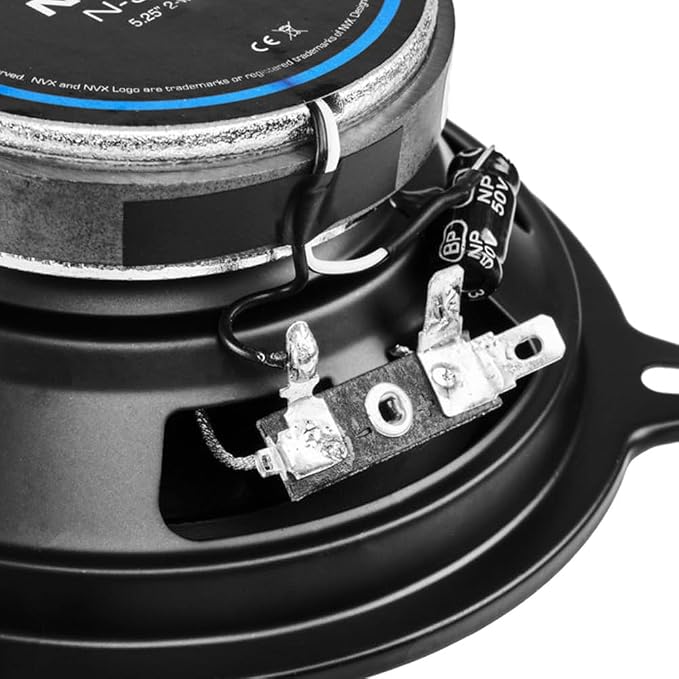 NVX NSP525 5.25" Car Speakers, 480W Max, 160W RMS, 2-Way Coaxial w/Silk Dome Tweeters & Built-in X-Overs, Easy to Install in Cars/Trucks/Doors (Pair)
