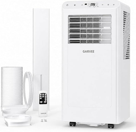 Portable Air Conditioners, 8000 BTU 3-in-1 AC Unit, Cools Up to 450 Sq.Ft, Quiet <42dB with 24H Timer & Remote, Floor Standing for Bedroom Home Office
