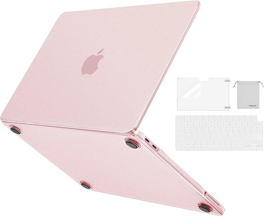 MOSISO Compatible with MacBook Neo Case 13 inch 2026 Release Model A3404, Precision-Matched to Laptop Color, 4 in 1 Kit Ultra-Thin Crack&Fingerprint Resistant Protective Hard Shell Cover, Blush Clear