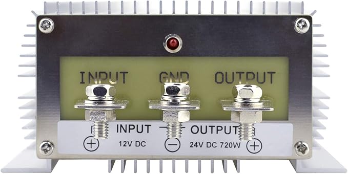 Waterproof DC/DC 12V to 24V Boost Converter 30A 720W Step Up Voltage Regulator Module Car Power Supply Voltage Transformer (Input 10V-16V)