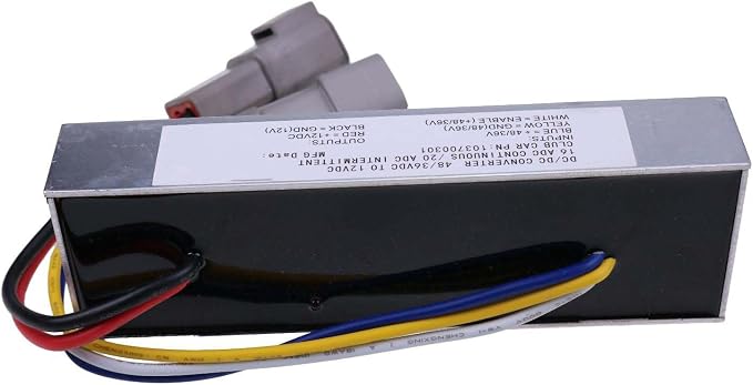 DC Converter 36/48V 103700301 Compatible with Club Car Golf Cart DS Precedent Tempo