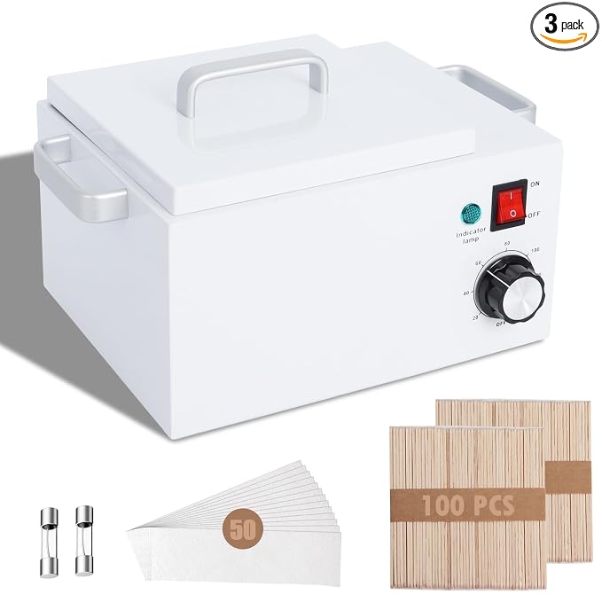 Upgrade Large Wax Warmer for Professional Hair Removal - Single Melter Heater Machine with Non-stick Pot, Facial, Body and SPA Use