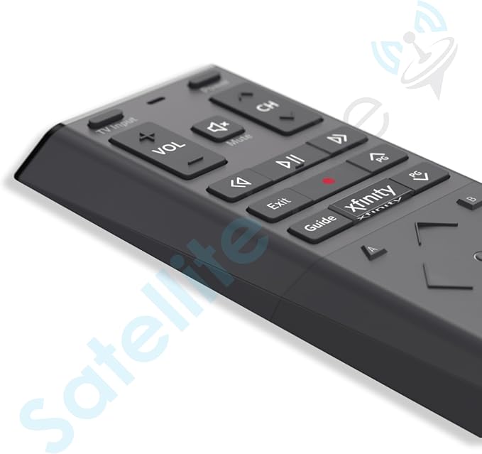 SatelliteSale Remote Control Replacement Xfinity XR15 for Comcast X1 Xi6 Xi5 XG2 & Flex - Voice Commands Backlit Black ABS Plastic RC with Batteries Included