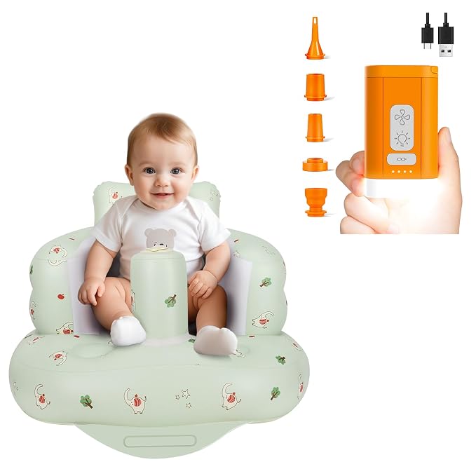 AirSwim Inflatable Baby Seat and Portable Electric Air Pump for Inflatables