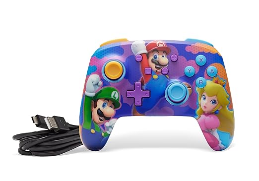 PowerA Enhanced Wireless Controller for Nintendo Switch/Switch 2 / Switch Lite/OLED Model - Color Splash Heros - Gamepad, game controller, Officially Licensed