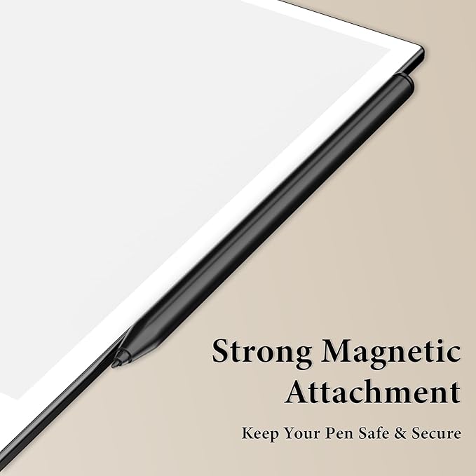 Magnetic EMR Stylus Compatible with Remarkable 2 Pen with Eraser Digital Pen for Remarkable 2/1/ Kindle Scribe, 4096 Pressure Levels, Tilt Support, Palm Rejection ＆ 5 Tips, Black