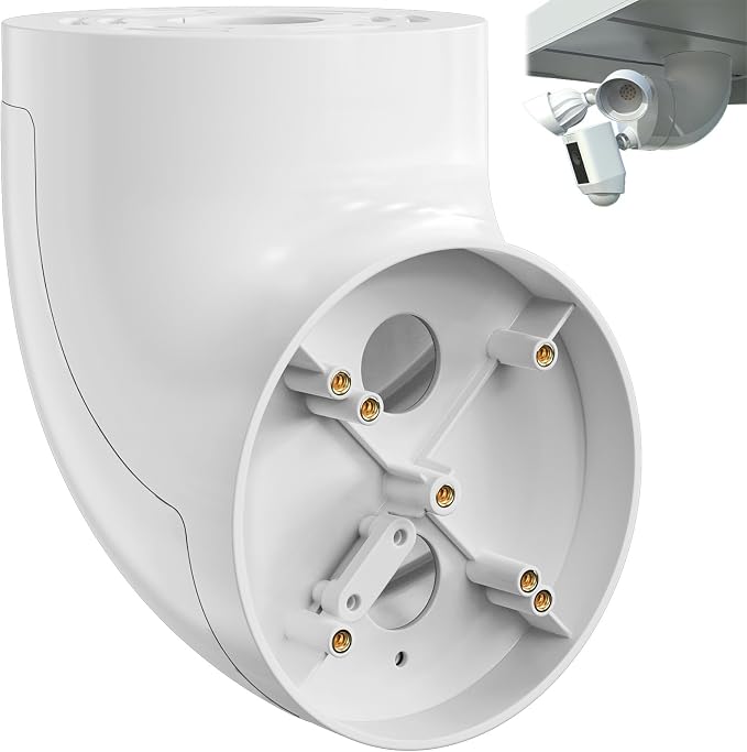 Eave Mount for Ring Floodlight Cam Wired Plus/Pro, Ring Smart Lighting Floodlight, Blink Wired Floodlight Cameras, Wyze Floodlight Camera V2/Pro and Roku Flood light Cam Mounting Bracket, Easy Install