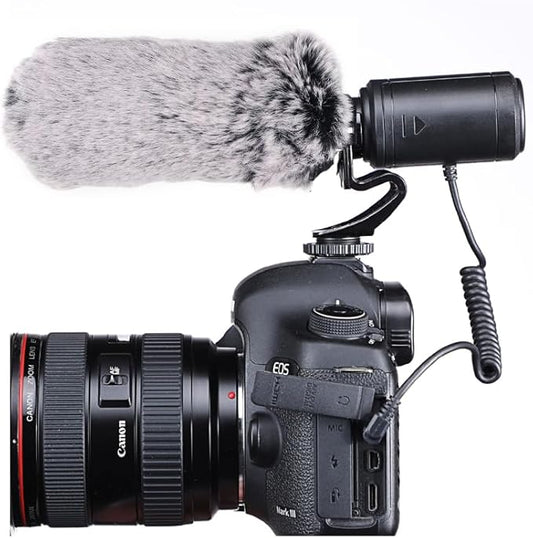 Nicama SGM5 Cardioid Condenser Interview Microphone for DSLR Camera Nikon Canon Sony Mirrorless Camera DV Camcorder (Not for Canon T5, T6 and T7)
