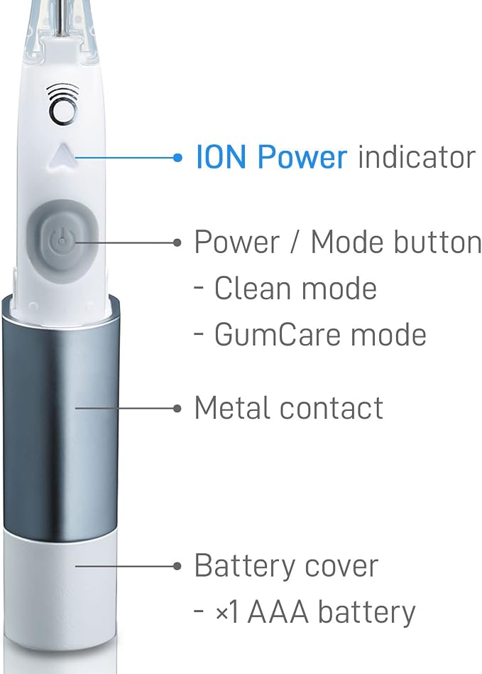 IONIC KISS IONPA DM Red Compact Ionic Power Electric Toothbrush with Travel Cap, Brushing Timer, 2 Modes, 2 Soft Extended Filament Brush Heads Made in Japan, KISS You Outdoor, Camping, DM-011RD