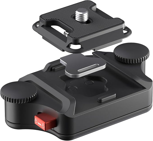 Freewell Backpack Quick Release Clamp – Universal Mount for DSLR, Mirrorless Cameras, and 1/4" Screw Devices – Lightweight, Durable Clip for Outdoor Photography