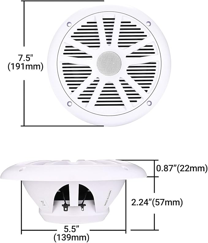 velex Marine Bluetooth Amplifier Speaker Package…