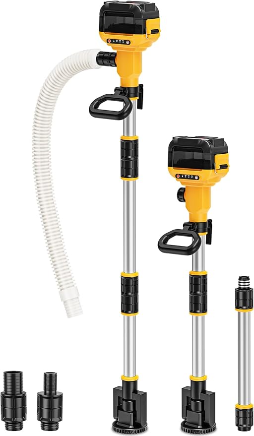 Stick Water Transfer Pump Compatible For Dewalt 20V Battery(NO Battery), 800GPH Portable Cordless Water Transfer Pump With Detachable Rod&37" Hose For Pond Garden Fountain Boat Livestock Tanks