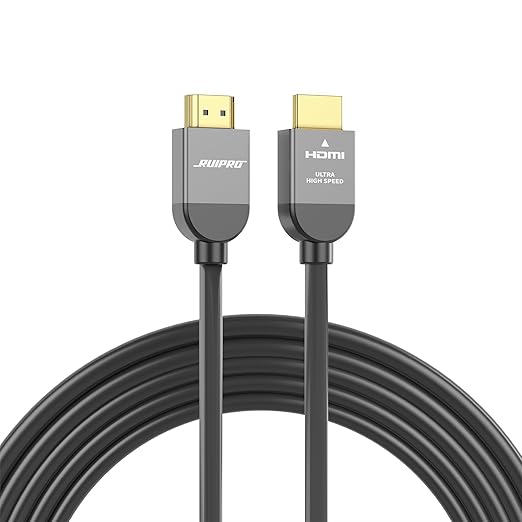RUIPRO 8K HDMI Ultra High Speed Certified Cable 16 Feet 48Gbps 8K60Hz 4K120Hz Dynamic HDR eARC HDCP2.2/2.3 for RTX4080/4090/3080/3090, Xbox S/X, PS5/4, AVR, Projector, LG/Samsung/Sony TV