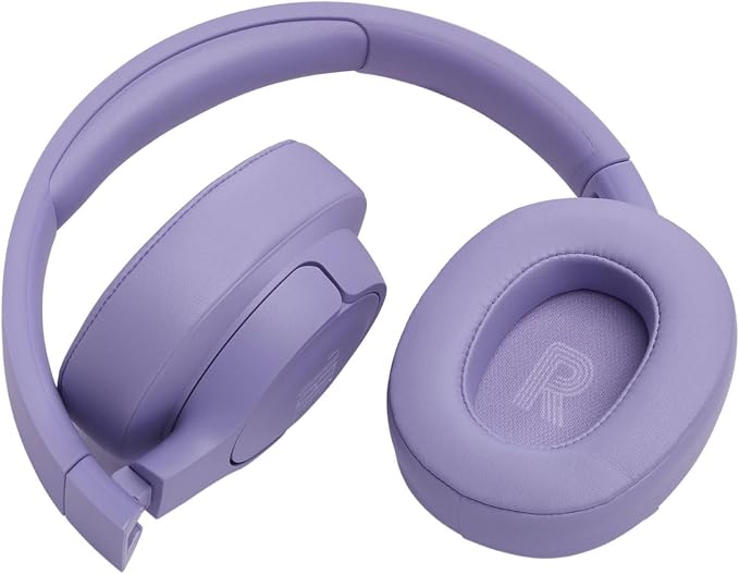 JBL TUNE 770NC - Adaptive Noise Cancelling with Smart Ambient Wireless Over-Ear Headphones, Bluetooth 5.3, Up to 70H battery life with speed charge, Lightweight, comfortable & foldable design (Purple)