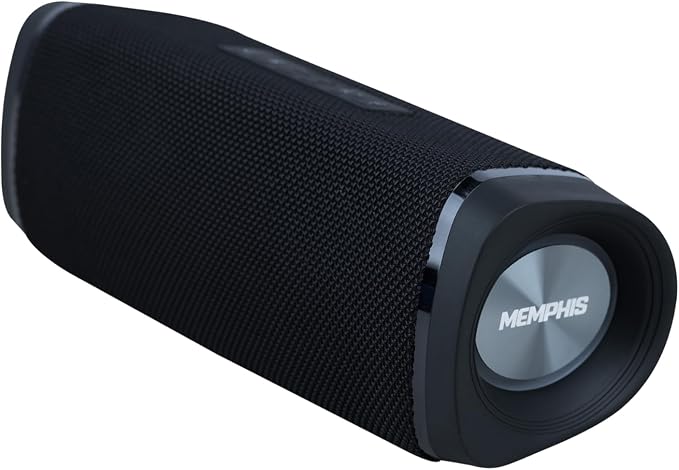 Memphis MFLOWBTK Flow - Wireless Bluetooth & Aux Speaker, IPX7 Water Resistance, Black