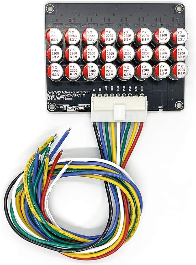 6S 7S 8S 5A Active Equalizer Balancer 8S Equalizer Lifepo4 Li-ion Lithium Lipo/Titanate LTO Energy Transfer Board Whole Group Capacitor Balancer PCB