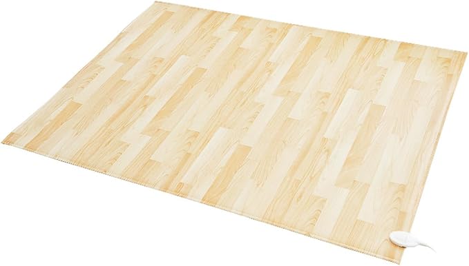 Heated Floor Mat Foot Warmer Under Desk, Electric Heating Pad Floor Heater, Heated Feet Rest Foot Warmer Indoor Space Heated Rug with Timers & Adjustable Temperature(80x150cm)